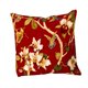 thumbnail image 1 of Funda de almohada de chino Soledad suave floral cojín decorativo 45x45cm rojo, 1 of 4