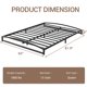 thumbnail image 3 of Cama Queen de Metal con Base de Plataforma de 6 Pulgadas – Estructura Robusta de Perfil Bajo en Negro, Base Silenciosa Antideslizante, Sin Somier, Fácil de Montar, para Dormitorio Principal o Habitaci, 3 of 8