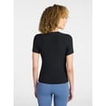 thumbnail image 4 of Avia Women's Ribbed T-Shirt with Short Sleeves, Sizes XS-XXXL, 4 of 6