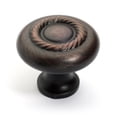 thumbnail image 1 of Super Saver Rope Cabinet Knob Aged Oil Rubbed Bronze, 1 of 1