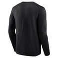 thumbnail image 3 of Men's Fanatics Black Northwestern Wildcats Distressed Arch Over Logo Long Sleeve T-Shirt, 3 of 3