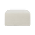 thumbnail image 4 of Meridian Furniture Arc Cream Boucle Fabric Ottoman, 4 of 7