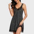 thumbnail image 2 of MVRLSH Nightgowns for Women Casual Loose Sleeveless Midi Tank With Functional Side Pockets Summer Outfit Cami Dress Black - M, 2 of 5