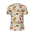 thumbnail image 5 of Wukai Cute Vegetables Print Men's Short-Sleeved Mesh T-Shirt,Quick-Dry Short Sleeve Workout T-Shirt-5X-Large, 5 of 8