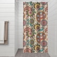 thumbnail image 2 of Multicolor Ethnic Paisley and Floral Pattern Shower Curtain 36"x72" ,Bathroom Decorative Shower Curtains Set with 12 Hooks,Modern Waterproof Washable Shower Curtain, 2 of 6