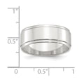 thumbnail image 5 of 925 Sterling Silver 8mm Flat with Step Edge Band Ring Size 6, 5 of 5