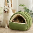 thumbnail image 3 of Winter Cave,Warmth Cozy Comfort Plush Pet Cave,Cute Cozy Safe Hideaway Cat Bed with Removable Cushion,Warm Soft Removable Washable for Cats and Dogs, 3 of 10