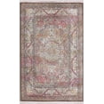 thumbnail image 1 of Ivory Geometric Distressed Oriental Turkish Area Rug, 1 of 5