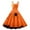 Yellow, variant on TTUHYWXI Women 3D Halloween Pumpkin Bat Witch Printed Casual Spaghetti Straps Swing Midi Dress (Yellow, S)