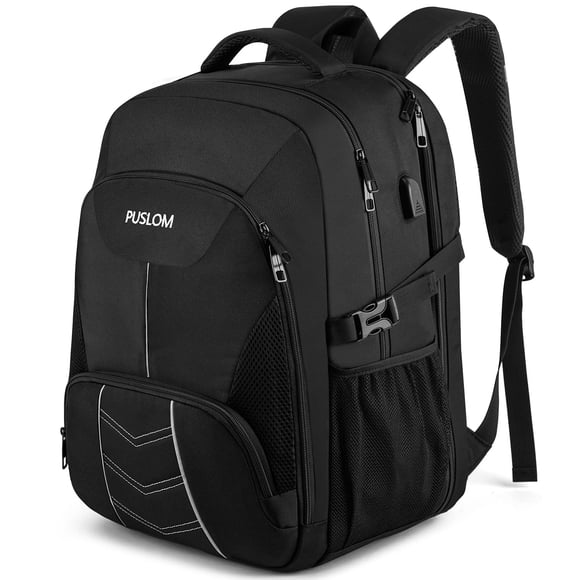 Extra Large Travel Laptop Backpack for Men 55L,Water Resistant 18.4 inch Big Business Laptop Bookbags with USB Charging Port,TSA Friendly Anti Theft Computer Bag for Work College
