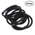 thumbnail image 1 of SHISUYAN 8 Pcs Élastiques pour Queue de Cheval Accessoires pour Cheveux Filles Femmes (Noir), 1 of 9