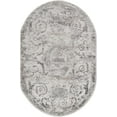 thumbnail image 2 of Rugs.com Finsbury Collection Rug – 5' 3 x 8' Oval Gray Medium Rug Perfect For Living Rooms, Large Dining Rooms, Open Floorplans, 2 of 9