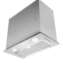 Range Hood Insert 20 Inch Built-in Kitchen Hood 900CFM Ducted/Ductless Convertible Vent Hood Insert w/ Mesh Filter Push Button Control Stainless Steel Range Hood w/ 3 Speed Fan