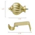 thumbnail image 5 of UTOPIA ALLEY Wall Mounted 3/4 Inch Curtain Rod - Curtain Rods For Windows 86 to 120 Inch, Adjustable Drapery Rods, Gold Curtain Rods, Bedroom Curtain Rods, Tapestry Poles (Gold, 86"-120"), 5 of 9