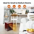 thumbnail image 4 of Armario de madera Space Heater Comfort Zone con mando a distancia de 1500 W, 4 of 7
