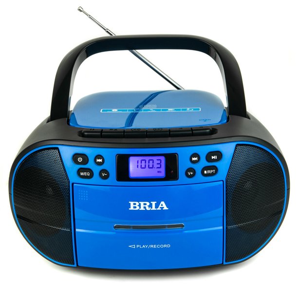 Bria PB273 Stereo Portable CD/Cassette Home Audio FM Radio Boombox with