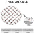 thumbnail image 6 of White Cow Happy Pattern Round Fitted Tablecloth with Elastic Edge,Dining Table Cover Waterproof,Outdoor Round Tablecloth for Camping,Dining,Indoor and Outdoor, 6 of 7