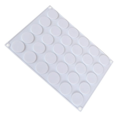 

White Silicone Molds De Para Gelatinas 30-Cavity Wax Sealing Stamp Pad Cookie Mat