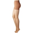 thumbnail image 2 of Hanes Womens Perfect Nudes Run Resistant Tummy Control Girl Short Hosiery, 5/6X, 2 of 3