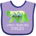 thumbnail image 3 of Inktastic Smoky Mountains, Tennessee Mountains and Bear Shape Boys or Girls Baby Bib, 3 of 4