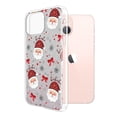 thumbnail image 2 of WIRESTER Silver Glitter Case, Sparkle Bling TPU Cover for Apple iPhone 13 6.1" 2021, Hohoho Santa Claus Saint Nicholas, 2 of 3