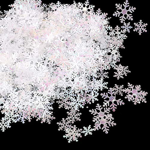Snowflake Biodegradable Confetti Silver or White Individual Boxes Choose Colours 