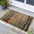 thumbnail image 1 of Autumn Woodland Fox Doormat, Fall Foliage Door Mat for Outdoor & Indoor Entrance Rustic Decor, Non-Slip Waterproof Easy Clean Front Doormat 29x17 Inch, 1 of 7