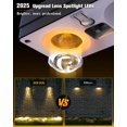 thumbnail image 3 of Luces solares para vallas JOFIOS, paquete de 12 unidades, 50 lúmenes RGB, resistentes al agua, 3 of 6