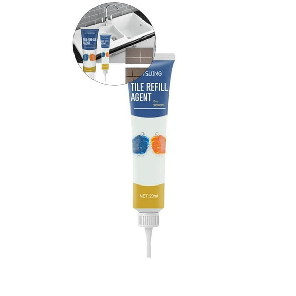 WNFJR Tile Grout Squeeze Tube Waterproof Tile Grout Sealer Tile Grout Repair Agent for Repairing Tile Grout in Bathrooms Kitchens