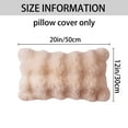 thumbnail image 7 of REGALWOVEN 1 Pc Faux Fur Cozy Decorative Throw Pillow Case Luxury Soft Modern Plush Pillowcase Light Pink 18" x 18", 7 of 7