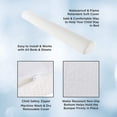 thumbnail image 2 of Bluestone Toddler Bumper - Kids Safety Sleep Guard Foam Mattress Barrier Cushion for Twin, F/Q and King Beds - Waterproof Washable Cover, 2 of 8