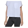 thumbnail image 3 of Calvin Klein Women's Bungee Hem Pocket Cotton T Shirt White Size Large, 3 of 3
