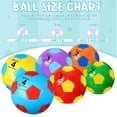 thumbnail image 3 of 6 balones de fútbol coloridos HyDren con bomba, tamaño 3 (18 cm), 3 of 7
