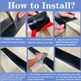 thumbnail image 5 of Durable Nosing Stair Edge Protector,Black Step Edge Protector,39.4x2x0.8in Self Adhesive Stair Edging Trim for Indoor,Home,1pack, 5 of 6
