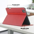thumbnail image 5 of GSFY Case for 2024 iPad Air 11 Inch 6th Gen (M2), Smart Premium PU Leather Stand Protective Shell Auto Sleep Wake for iPad Air 11 6th/ iPad Air 10.9 4th & 5th/ iPad Pro 11 (2018-2022), QC Red, 5 of 7