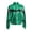 Green-A, variant on Kids Girls Metallic lightweight Zip-Up Bomber Jacket,Sizes 6-16 Pink 8