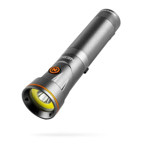 NEBO Franklin Pivot 200 Lumen COB LED Grey Rechargeable Handheld Flashlight