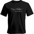 thumbnail image 1 of Camisetas para hombre, camisetas casuales de manga corta con texto "Feliz Navidad", camisetas gráficas para adolescentes, niños y hombres., 1 of 8