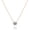 Rose Gold, variant on 14K Gold Plated Crystal Solitaire 1.5 Carat (7.3mm) Cubic Zirconia Dainty Choker Necklace | Gold Necklaces for Women