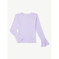 thumbnail image 5 of Free Assembly Girls Bell Sleeve Ribbed Top, Sizes 4-18, 5 of 5