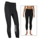 thumbnail image 5 of Mujer Elástico Yoga Correr Fitness Leggings Pantalones recortados Pantalones suaves huecos (Negro XL), 5 of 8