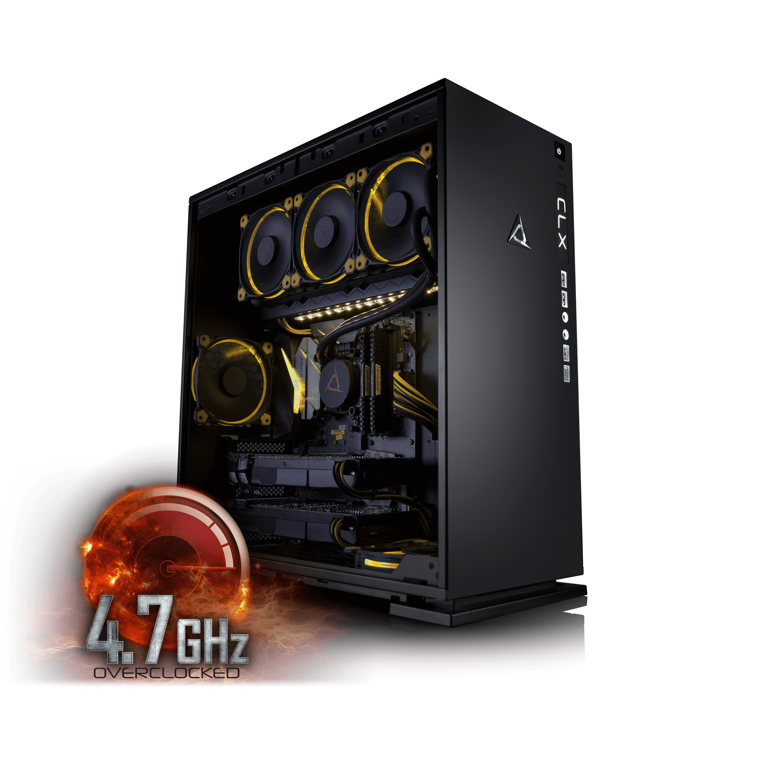 CybertronPC CLX Set High Performance Gaming PC Tripple-Liquid Cooled Z270 Asus Motherboard Intel i5 7600K 4.7GHz(OC)... by CybertronPC