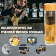 Alcohol Infusion Kit Complete w/ 450ml Glass Infuser Vessel 5 Craft