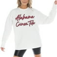 thumbnail image 3 of Women's Gameday Couture White Alabama Crimson Tide Midweight Oversized Long Sleeve T-Shirt, 3 of 5