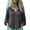Gray, variant on Women's Long Sleeve Linen Tops Loose Button Down Shirts Boho Style Beach Spring Summer Casual Blouses (M, Wine)