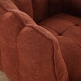 thumbnail image 5 of PORKISS Soft Bean Bag Chair with Footstool, Fluffy Lazy Sofa Chenille Fabric Bean Bags Comfy Couch for Adults Teens, Reddish Brown, 5 of 12