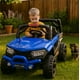 thumbnail image 5 of Carro Electrico Montable para Niños de Control Remoto y Manejo Directo Camioneta Buggy 4X4 con Luces Estero Bluetooth y USB Doble Puerta con Seguro
 (Azul), 5 of 7