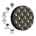 thumbnail image 4 of Sikiie Cute Alpaca PVC Leather Spare Tire Wheel Cover Spare Tire Cover, for Car Truck SUV Camper Trailer Universal Fit(14-17in)-15 inch, 4 of 6