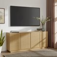 thumbnail image 5 of Render 4-Door Fluted Sideboard Cabinet TV Stand in Oak, 5 of 10
