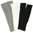 thumbnail image 4 of UPOUART Leg Warmers For Women White Acrylic Fibers 3Pairs 15.7x3.5in, 4 of 8